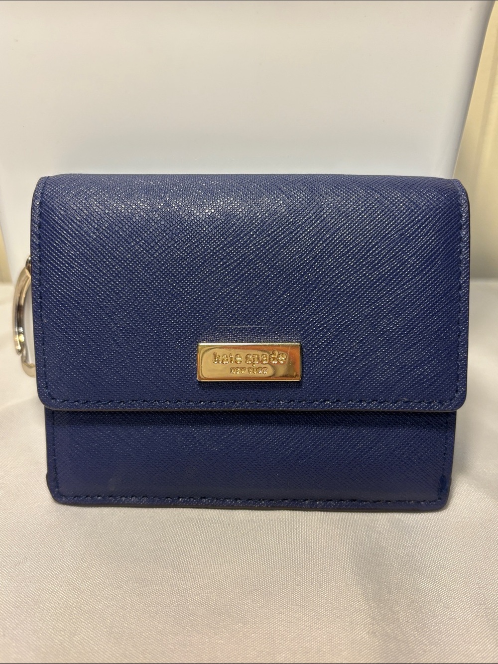 ✨ EUC Kate Spade Laurel Way Petty Wallet Blue DISCONTINUED